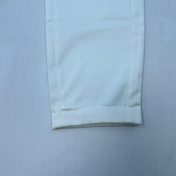 G2000 Woman Skinny Capri Pants Cuffed Off White Size 38 Waist New - Picture 4 of 9
